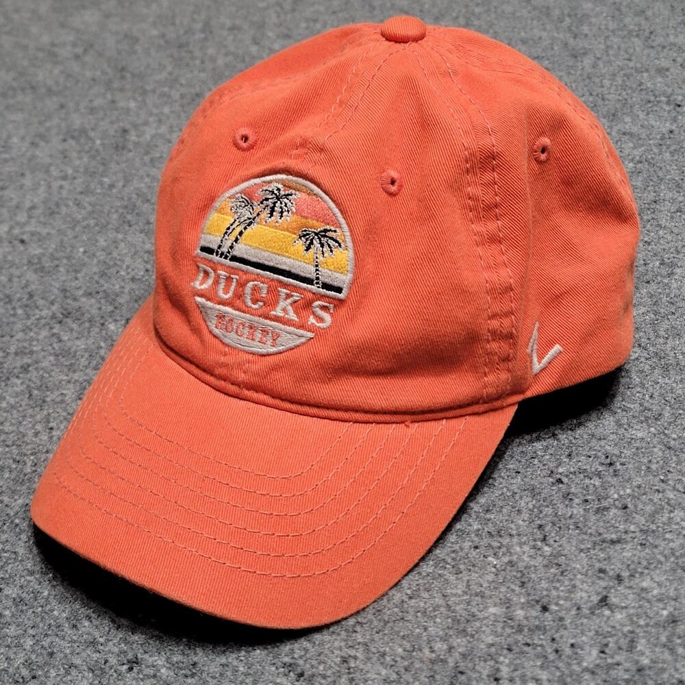 Anaheim Ducks Hat Baseball Dad Cap Mens Orange Zephyr Exclusive Adjustable Strap